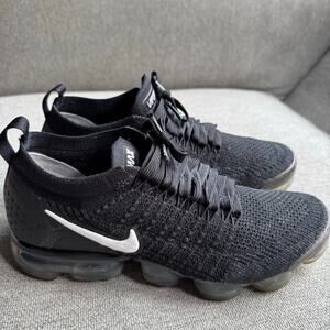 Nike Air Vapormax Flyknit 2 Black White Shoes Women's 8.5  942843-001